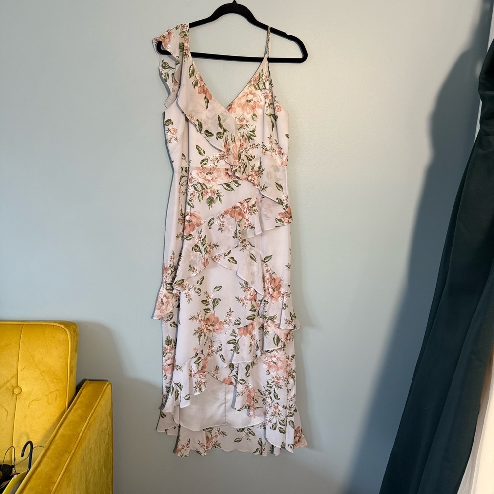 WAYF Morgana Floral Tiered Ruffle Maxi Dress